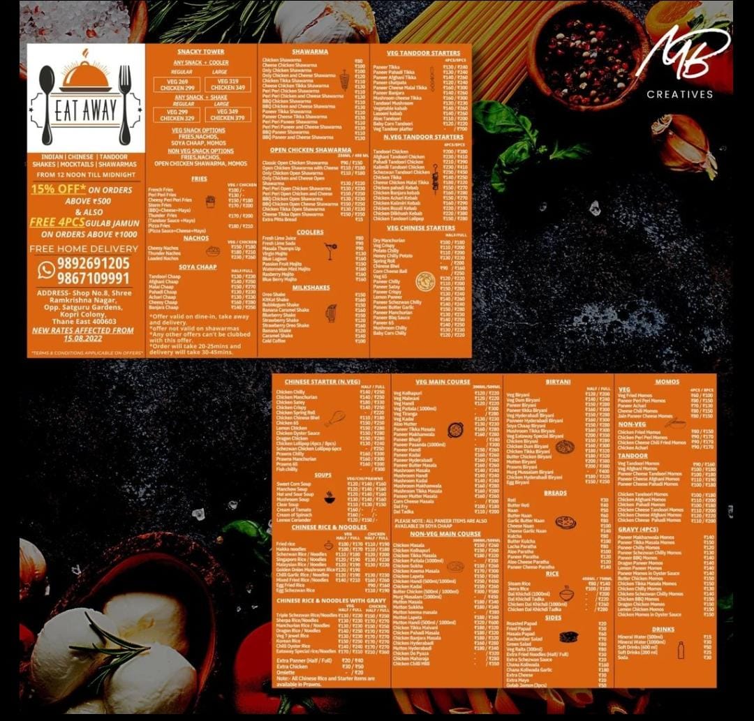 Menu Card 1